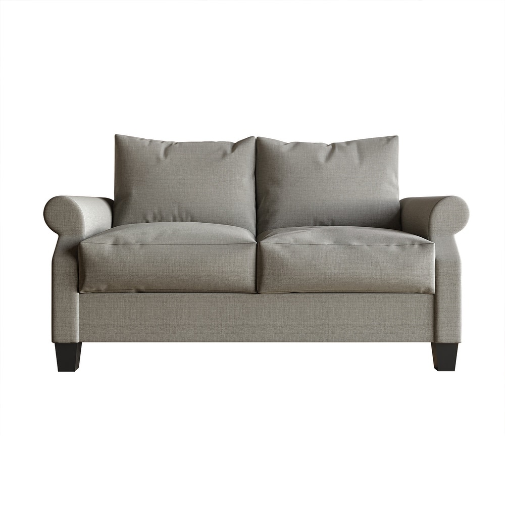 CraftPorch Classic Linen Upholstered Loveseat