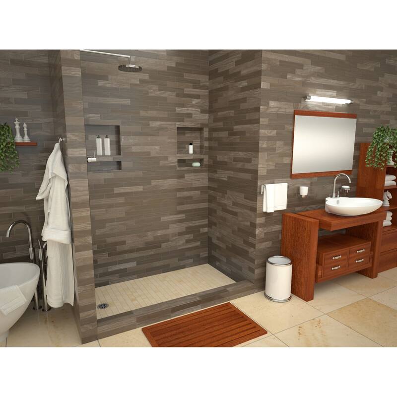 Tile Redi P4272LPVC Redi Base 72" x 42" Rectangular Shower Base with