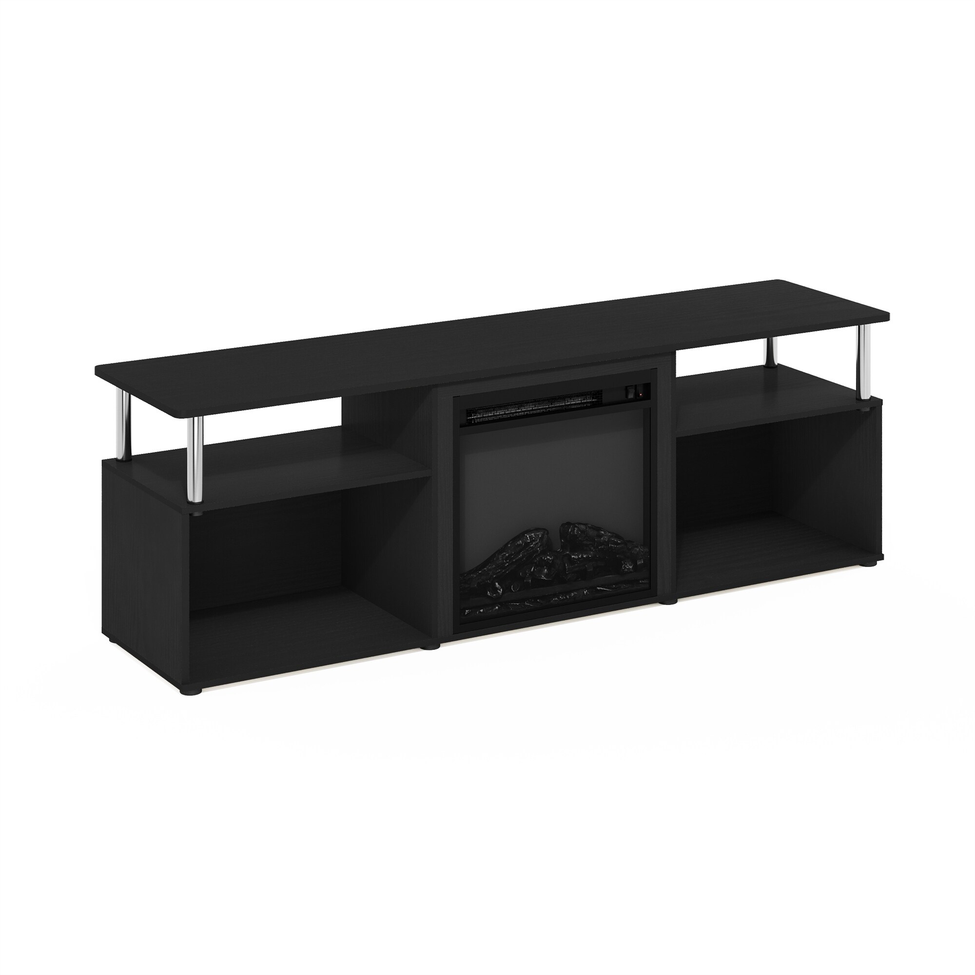 Furinno Jensen Fireplace Entertainment Center for TV up to-image