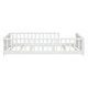 preview thumbnail 51 of 58, Sturdy Structure Floor Twin size Platform Bed with Built-in Book Storage Rack,Kids and Baby