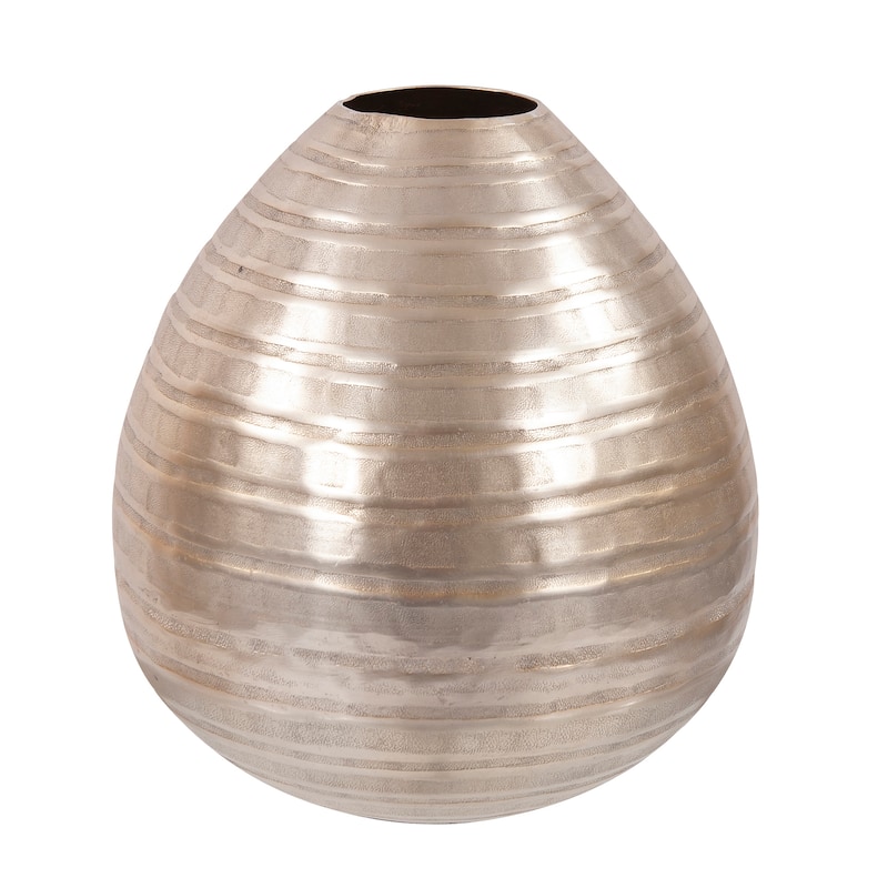 Allan Andrews Chiseled Champagne Decorative Teardrop Vase