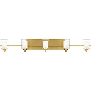 Kolt 5-Light Brushed Gold Bath Light