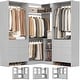 preview thumbnail 59 of 103, Cimly Set of 3 Freestanding Corner Closet System, Space-saving Closet Organizer for Walk-in/ Reach-in Closet