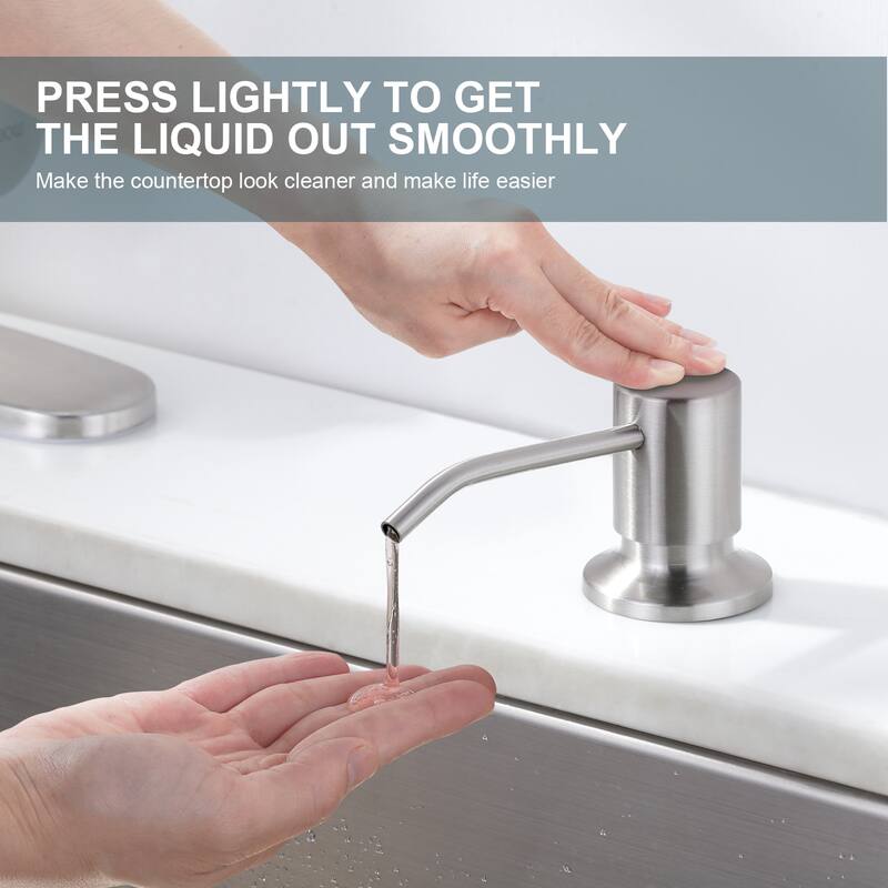 WOWOW Pull Down Sprayer Kitchen Faucet with Soap Dispenser