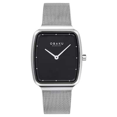 Obaku Women's Tern Lille Black Dial Watch - V267LXCBMC - 6 (36)