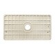 preview thumbnail 6 of 17, Premium White Fireclay Kitchen Sink for Home, Farmhouse (Grid & Strainer Included)