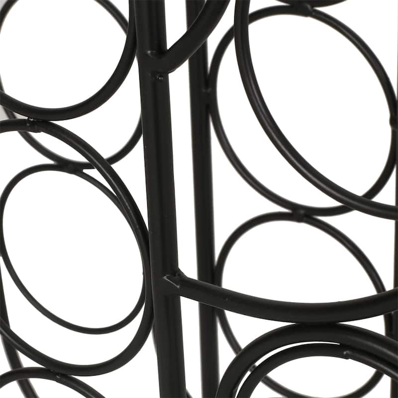 Metal Art Wine Rack with 13 Bottles Slots