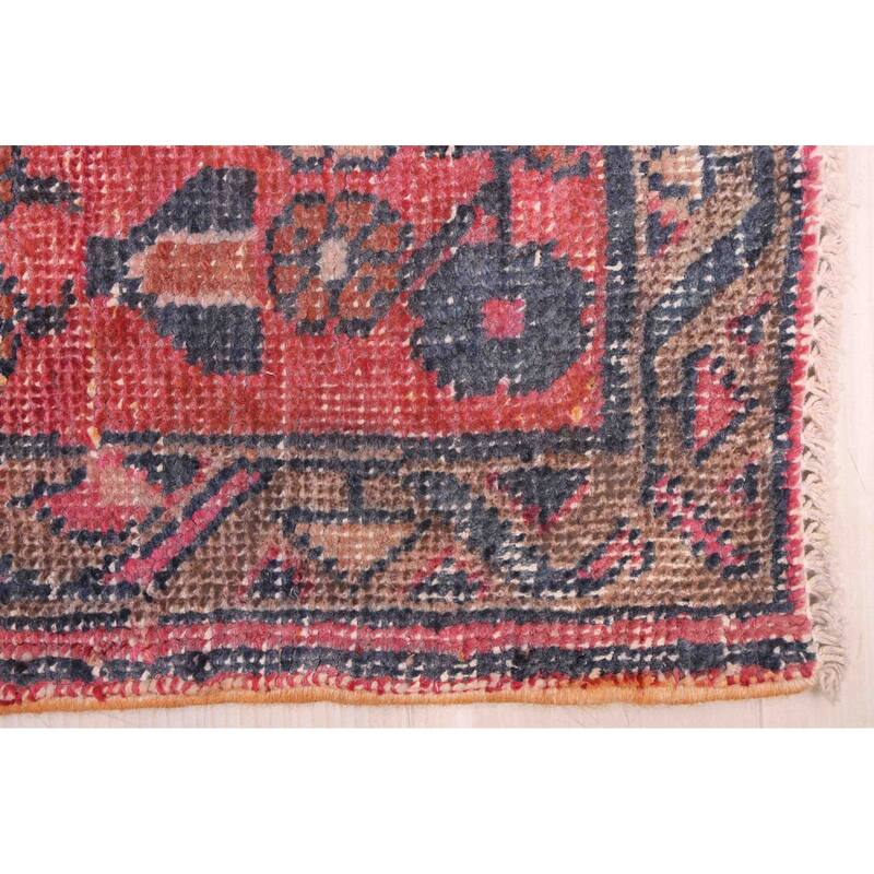 ECARPETGALLERY Hand-knotted Antalya Vintage Dark Navy Wool Rug - 4'6 x 6'8