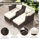 2-Seater Outdoor Patio Daybed Outdoor Double Daybed Outdoor Loveseat ...