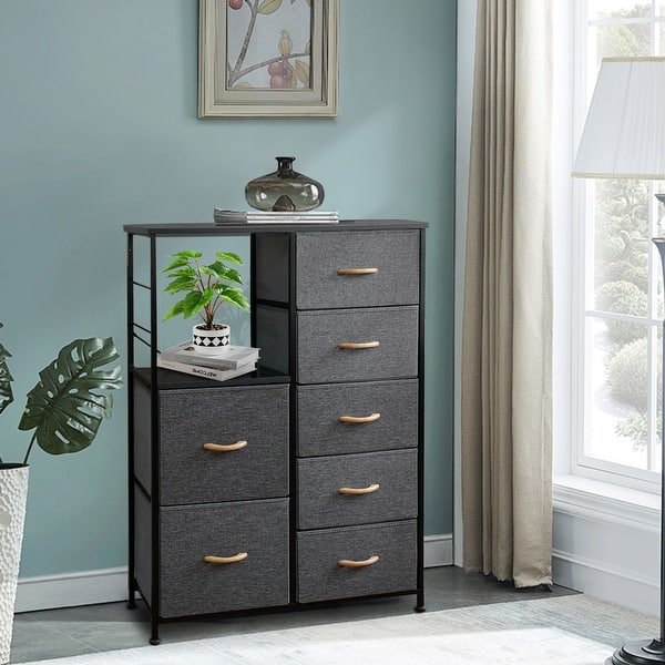 slide 1 of 15, Crestlive Products 7 Drawers Vertical Chest Dresser Storage Tower