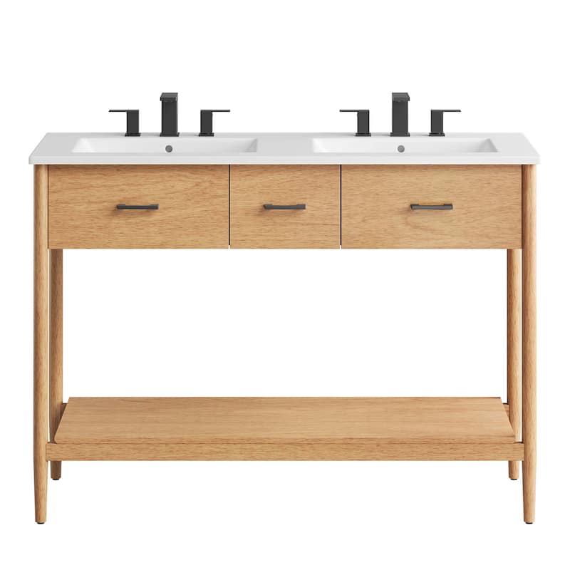 Zaire 18"/24"/30"/36"/48" Bathroom Vanity with White Sink Top