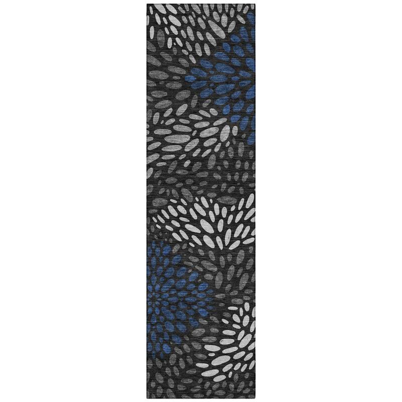 Machine Washable Indoor/ Outdoor Modern Genoa Chantille Rug