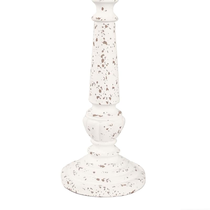 Linen Shade Resin Table Lamp (Set of 2)