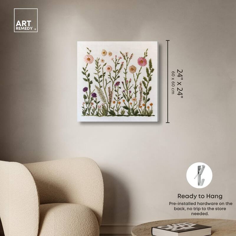 Wildflower Patch III Canvas by Art Remedy, Gallery Wrapped