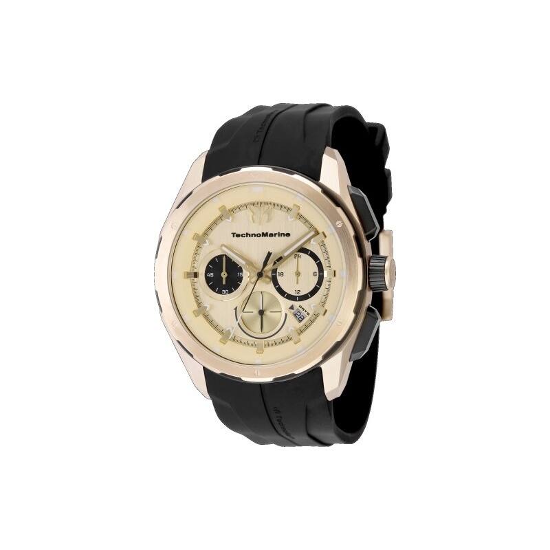 Technomarine Men's TM-318105 OCEAN Quartz Chronograph Gold Dial Watch