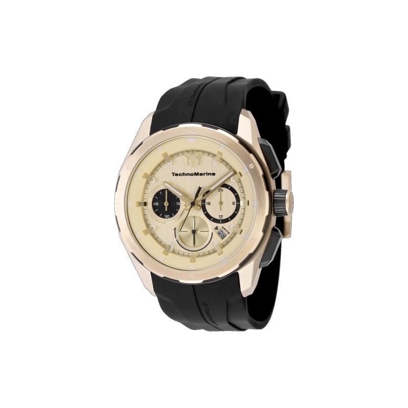 Technomarine Men's TM-318105 OCEAN Quartz Chronograph Gold Dial Watch