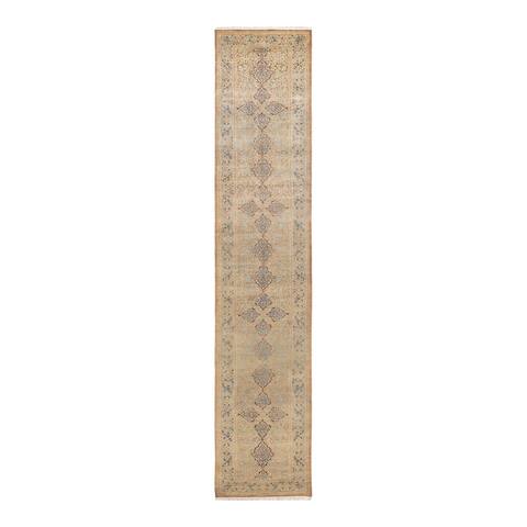 Overton Mogul One-of-a-Kind Hand-Knotted Runner - Walnut, 2' 8" x 13' 9" - 2' 8" x 13' 9"