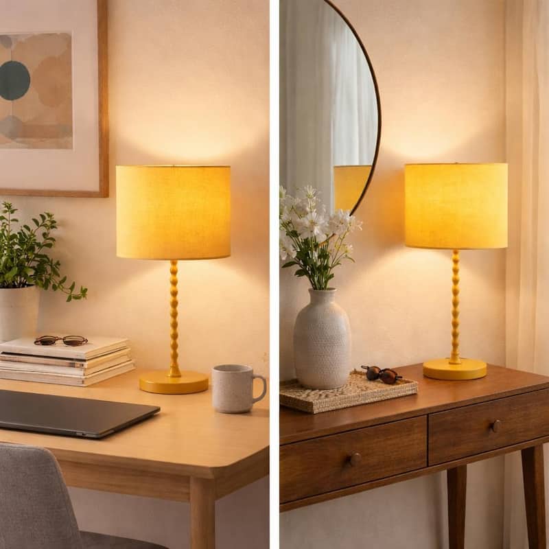 Finest Gold Painted Table Lamp with Twisted Base