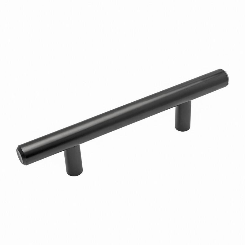 Utopia Alley Carli Cabinet Pull Handle, Brushed nickel/Matt Black 3", 5" and 12.5" Center to Center