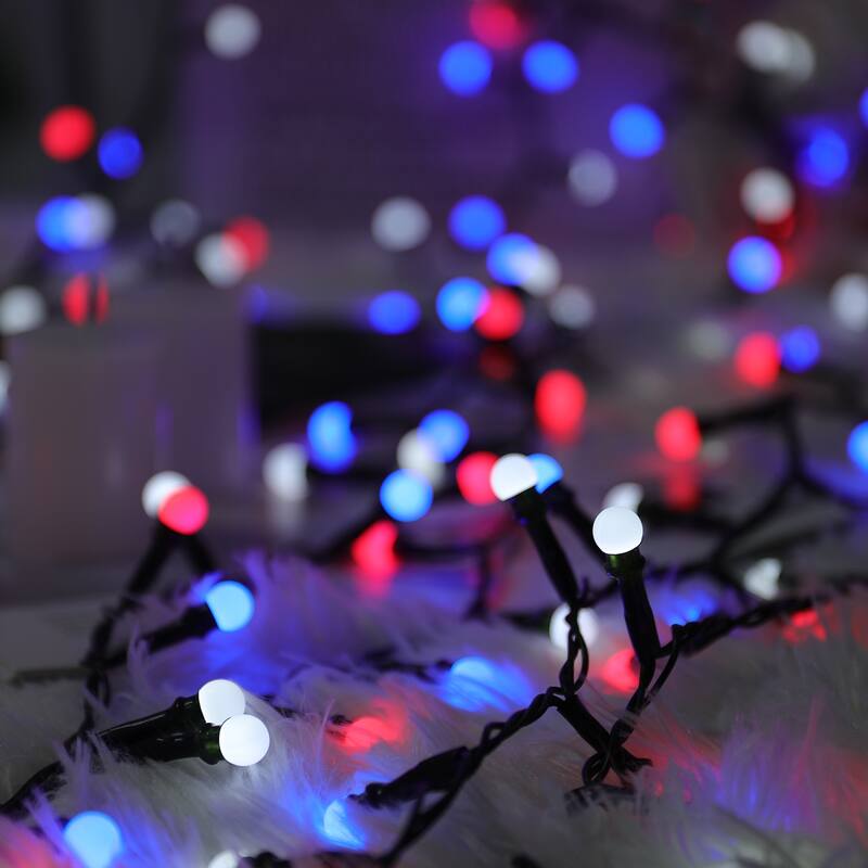 32.8/65.6FT Outdoor LED Pulg In 300/550-Bulb Mini String Lights
