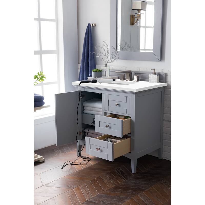 James Martin Vanities 527-V36-3WZ Palisades 36" Free Standing Single