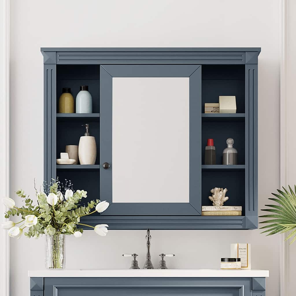 35'' x 28'' Wall Mounted Bathroom Medicine Cabinet - 35" x 7" x 29"