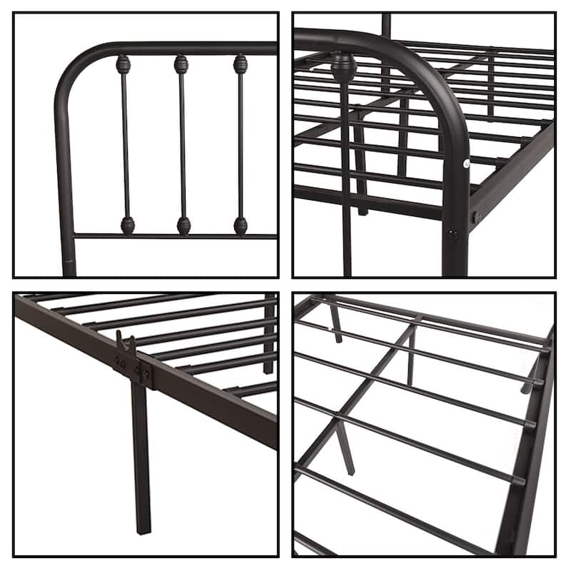 Alazyhome Sturdy Metal Platform Bed Frame