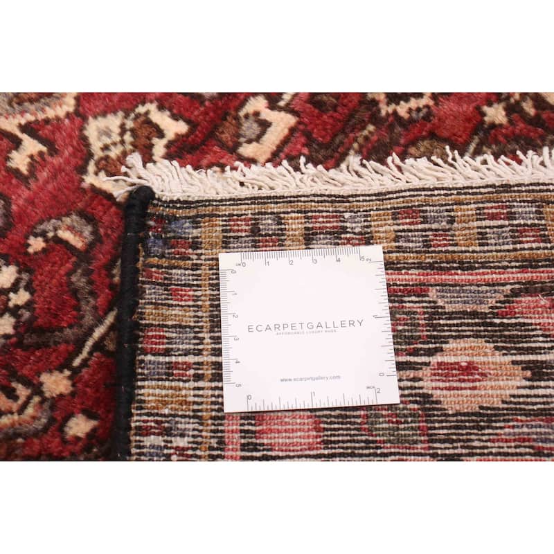 ECARPETGALLERY Hand-knotted Andelz Dark Red Wool Rug - 3'9 x 11'0
