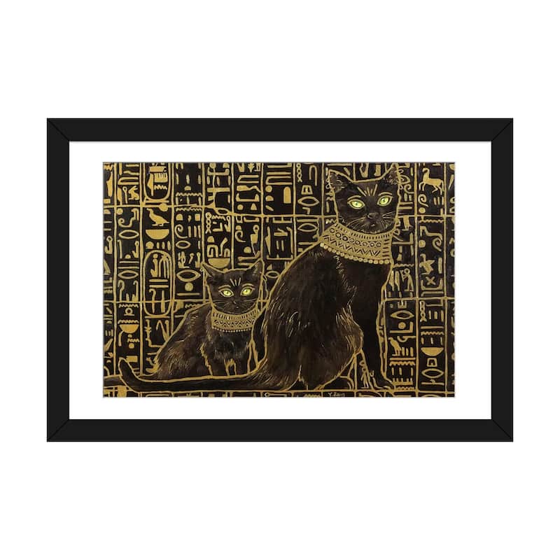 iCanvas "Egyptian Black Cat Apprentice Oil" by Yue Zeng