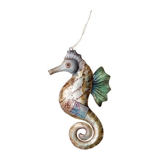 Postcard Beach Seahorse Christmas Xmas Ornament