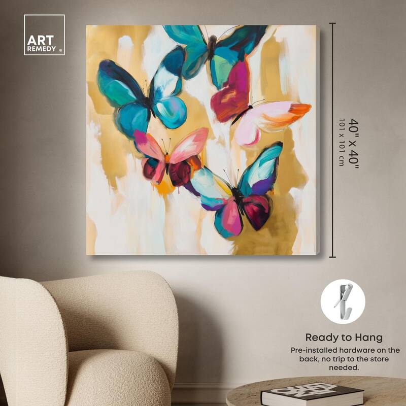 Wings in Waltz II Canvas by Art Remedy, Gallery Wrapped