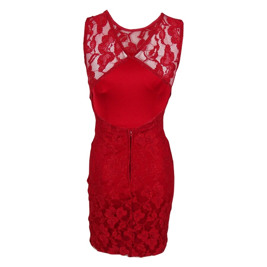 glitter dress red