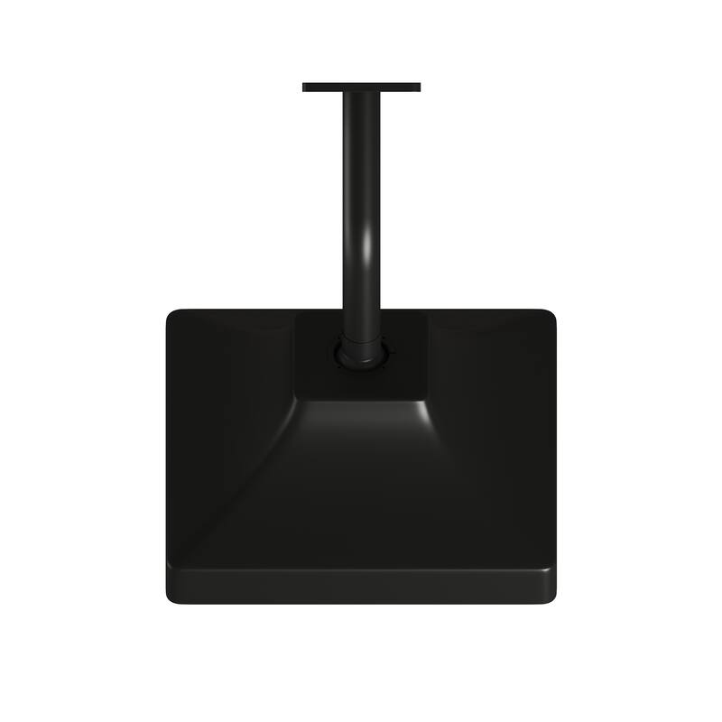 7-Spray Patterns 6.5 in. Wall Mount Rain Fixed Shower Head with Shower Arm and Flange