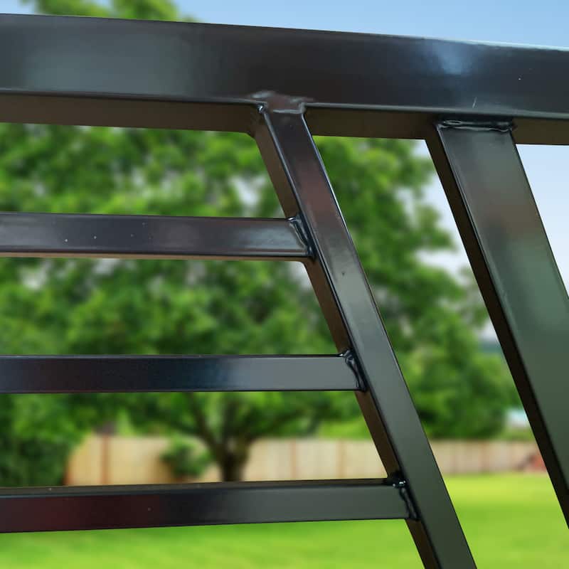 ALEKO Steel Dual Swing Garden Driveway Gate Sofia Style 18 x 6 feet with Opener