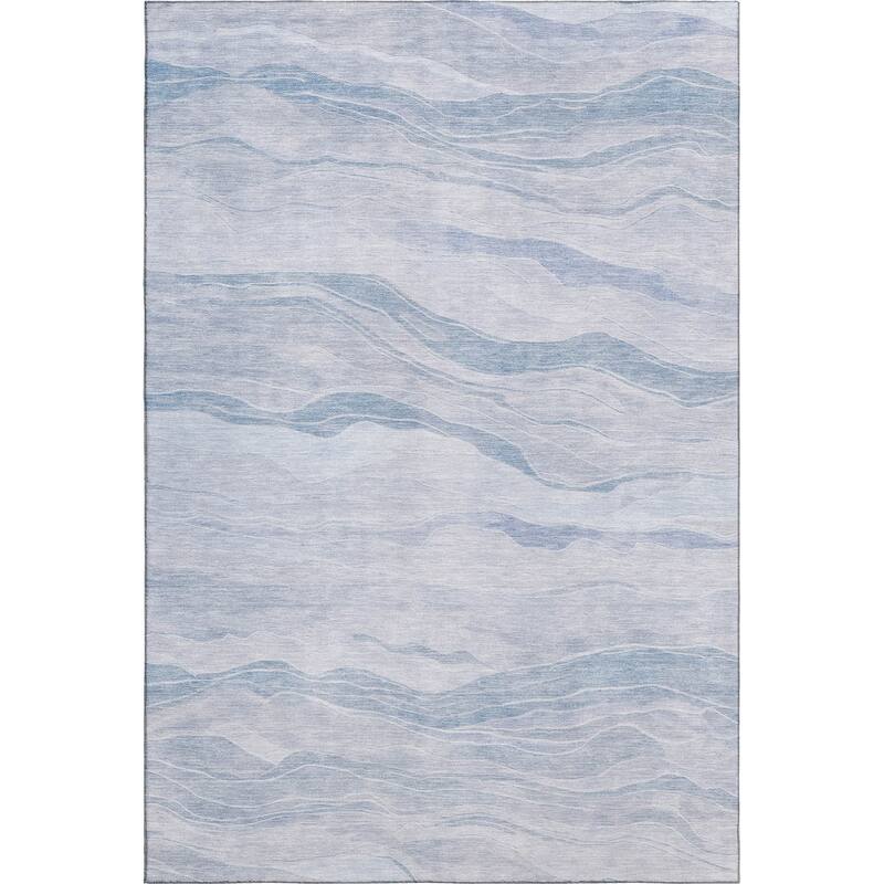 Premium Washable Super Soft Modern Waves Mayfield Rug