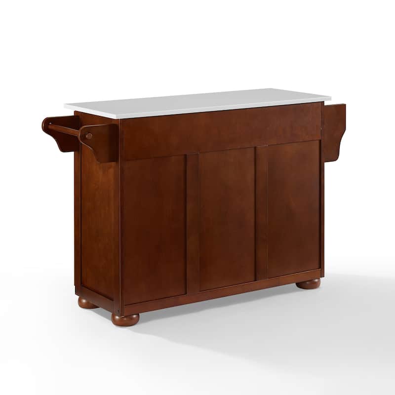 Kitchen Island Stone Top Portable Cart Storage Cabinet Modern Kitchen Furniture