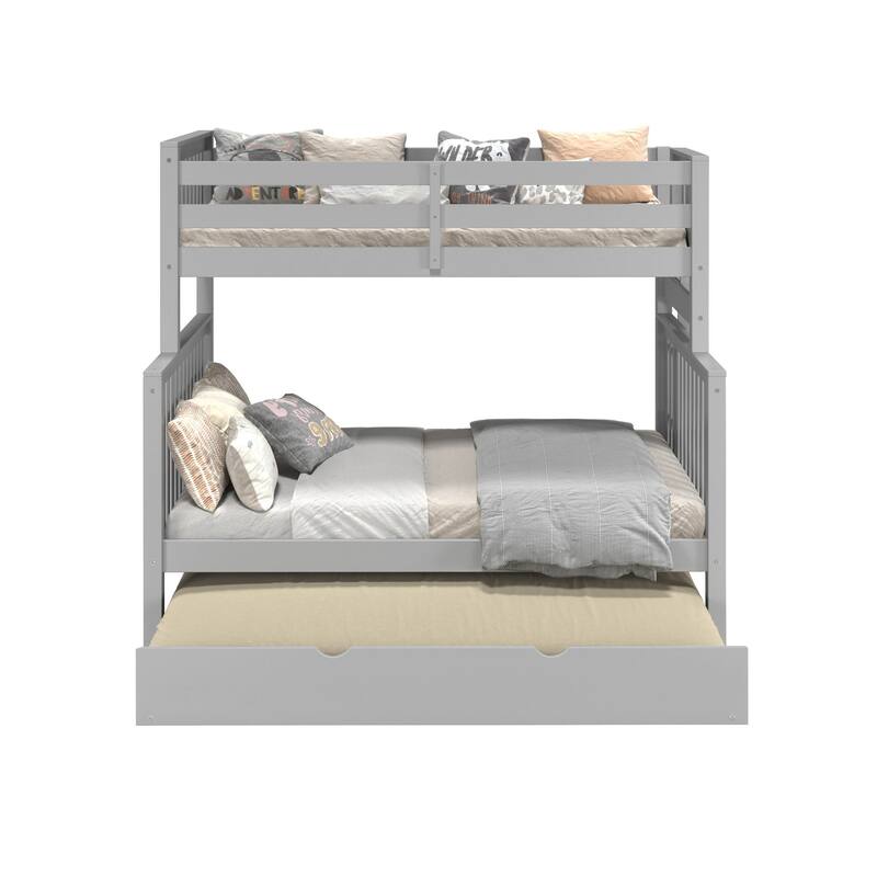 Taylor & Olive Trillium Twin over Full Bunk Bed Ladder, Full Trundle