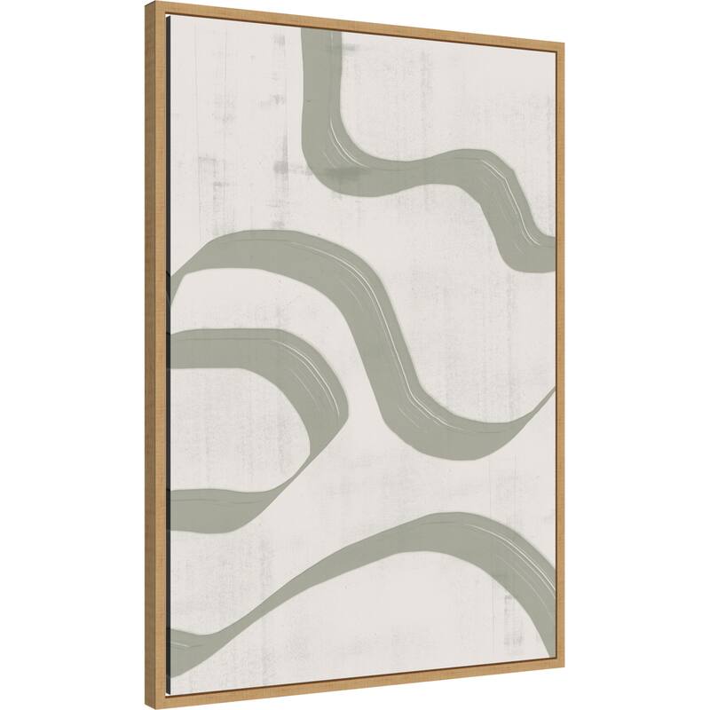 Curving Streamlines by THE MIUUS STUDIO (23 x 33 in.), Framed Canvas Wall Art Print