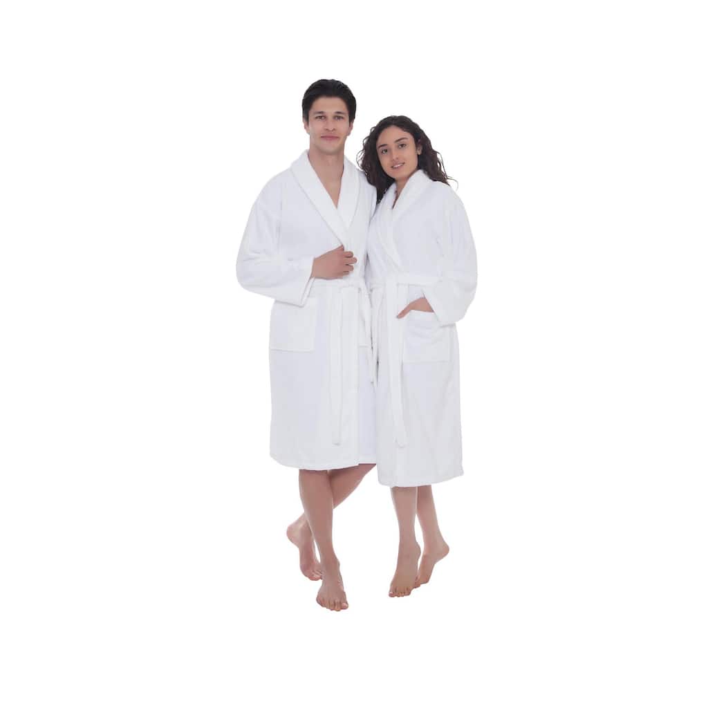 Ozan Premium Home Serene Collection 100% Turkish Cotton Unisex Terry Cloth Bathrobe