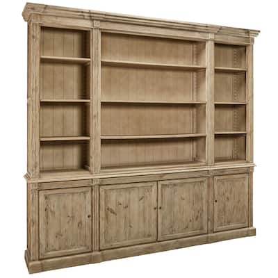 Grander Bookcase with Storage, Gray
