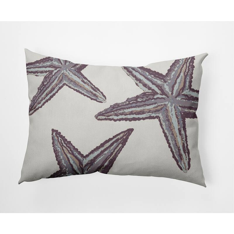 Starfish Constellation Nautical Decorative Indoor Pillow - Dusty Purple - 14" x 20"