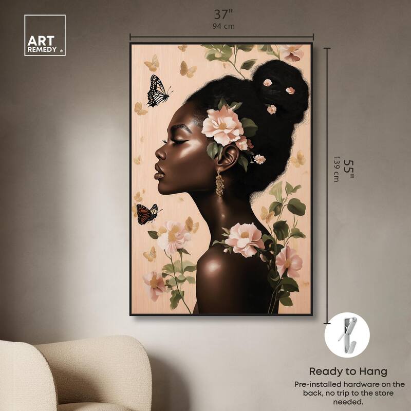 Apricot Whisper Canvas by Art Remedy