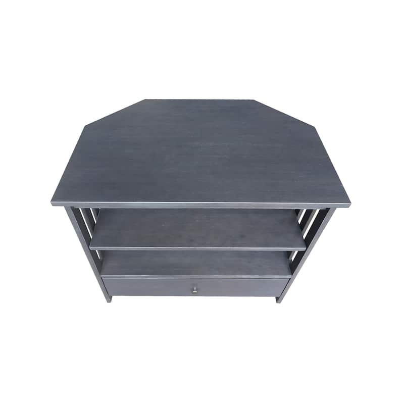 Solid Hardwood Mission Corner TV Stand
