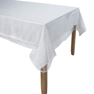 Home Details 70" Crystal Clear Tablecloth Protector