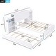 preview thumbnail 7 of 10, Wooden Storage Platform Bed with Hidden Bookshelves,Twin Size Trundle