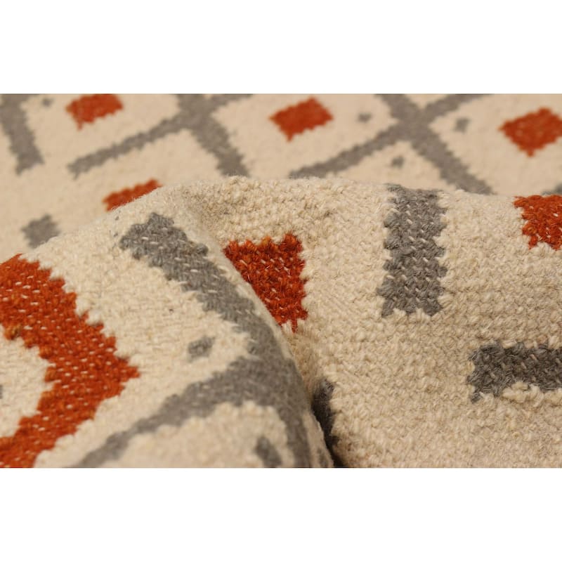 Ankara FW Cream Kilim 5'3" x 7'6" - 5'3 x 7'6