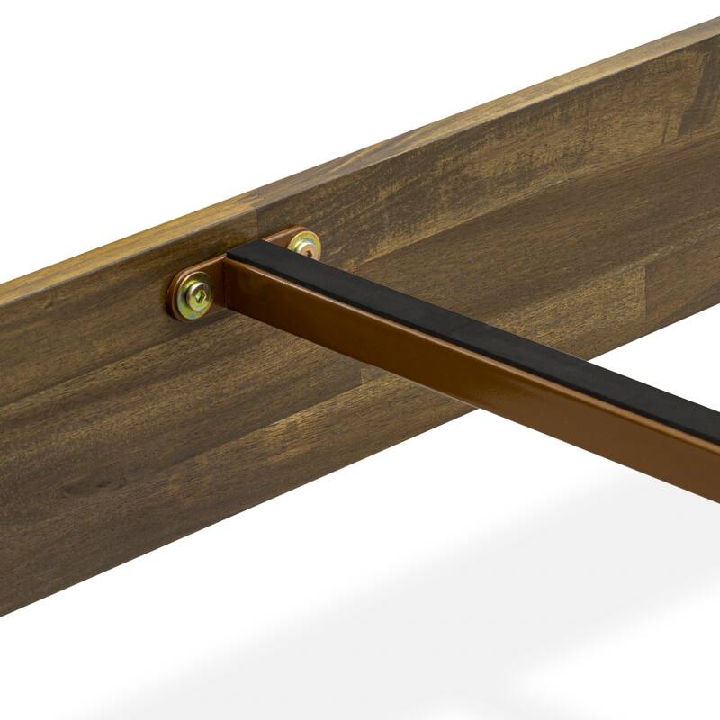 East West Furniture King Platform Bed Frame with 4 Solid Wood Legs and 2 Extra Center Legs (Bed Frame Color Options)