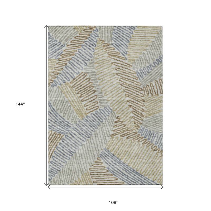 HomeRoots Floral Transitional Rectangle Outdoor Rug