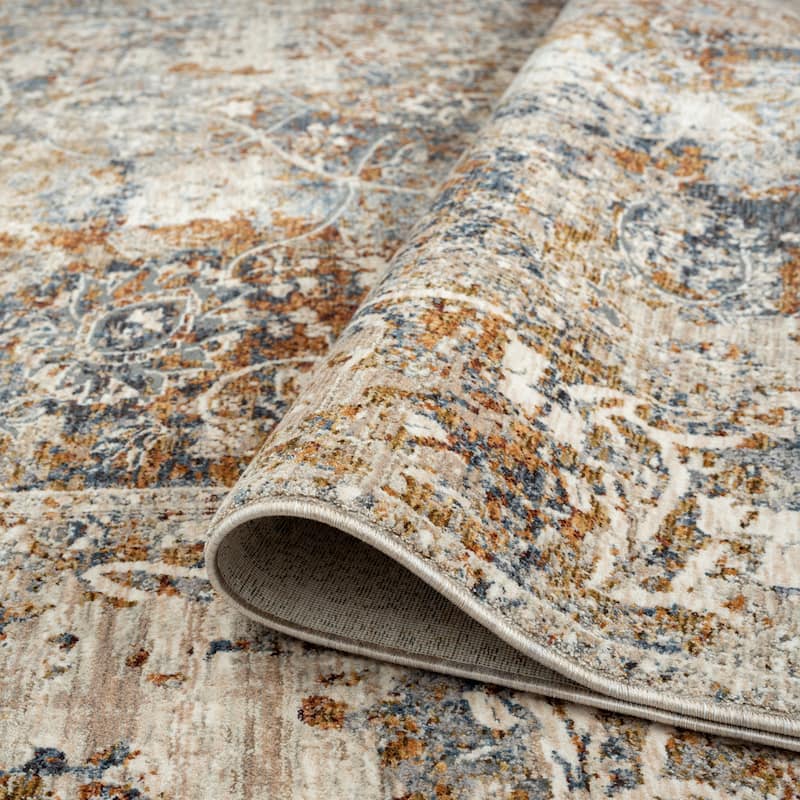 Camilla Indigo/Rust Tones Area Rug