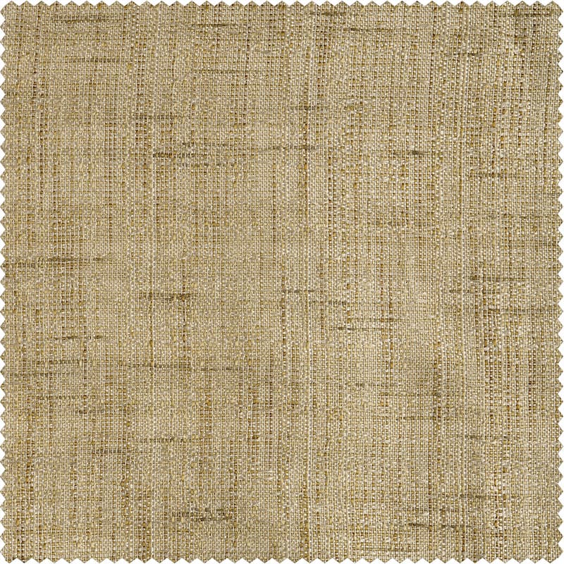Exclusive Fabrics Raw Linen Weave Light Filtering Curtains for Bedroom & Living Room Curtains Pair - 2 Panel Drapes
